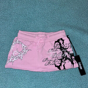 Civil Regime Pink Mini Skirt Size XS y2k